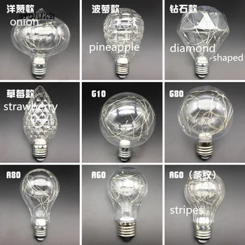 

10pcs/lot E27 LED color lamp string home Christmas light bulb colorful decoration silver line string lamp bulb CD50 W05