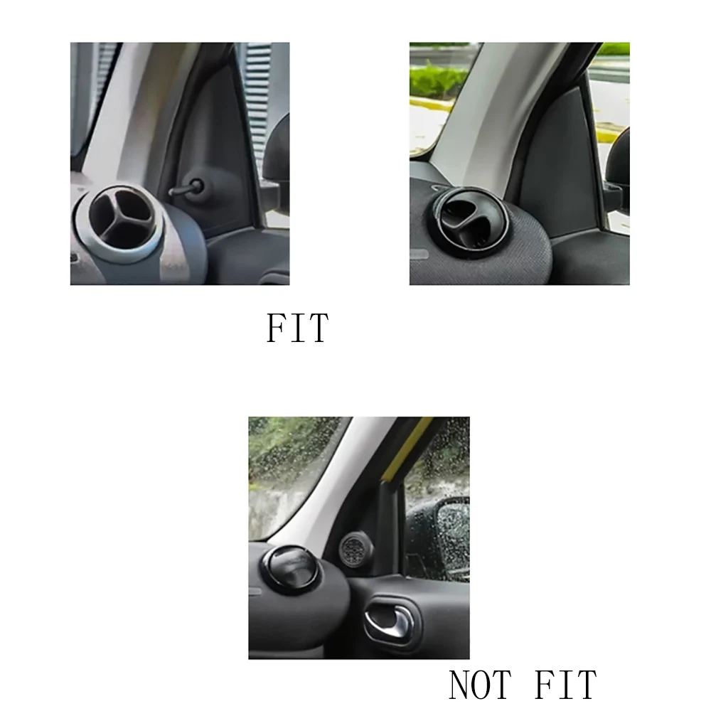 2 шт./компл. A столб аудио динамик отделка украшения Наклейка для Mercedes SMART Fortwo 453