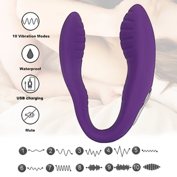 Erotic U Type Vibrators for Women Sex Toys for Couple Men Remote Control Vagina Masturbator G Spot Clitoris Massager Sex Machine 2