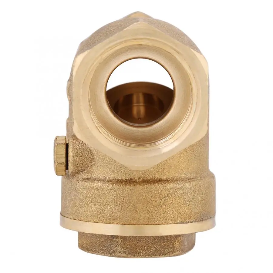 Ball Valve Electric Magnetic Valve 1pc DN15 Female Thread Brass Non-return Swing Check Valve 232PSI Prevent Water Backflow