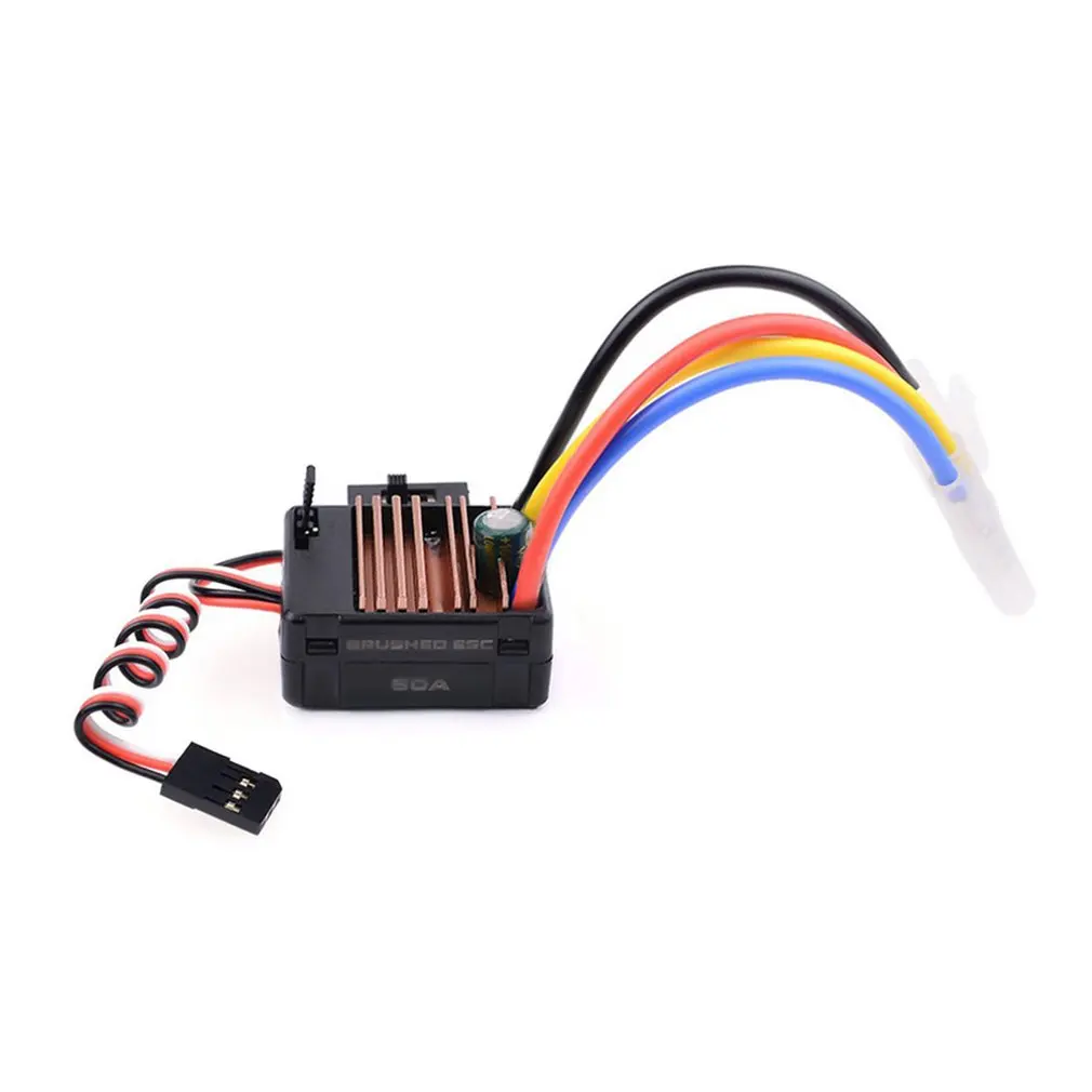 

60A Brushed ESC with 5V/2A BEC Tamiya Plug for HSP HPI Kyosho TRAXXAS 1/10 RC Crawler Off-road Climbing Car