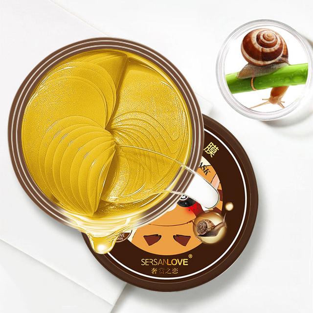 Anti Wrinkle Anti Aging Eye Mask Golden Snail Liquid Caviar Extract Crystal Collagen Dark Circles Acne Beauty Patch TSLM1