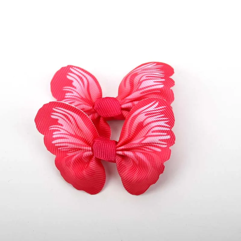 40 шт. Милые 3D Бабочка Grosgrain заколка для волос заколка Аллигатор заколка для волос бант аксессуары для волос - Цвет: no 9