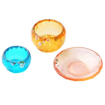 

3Pcs Epoxy Resin Molds Small Dish Big Bowl Silicone Molds Jewelry Making Tools