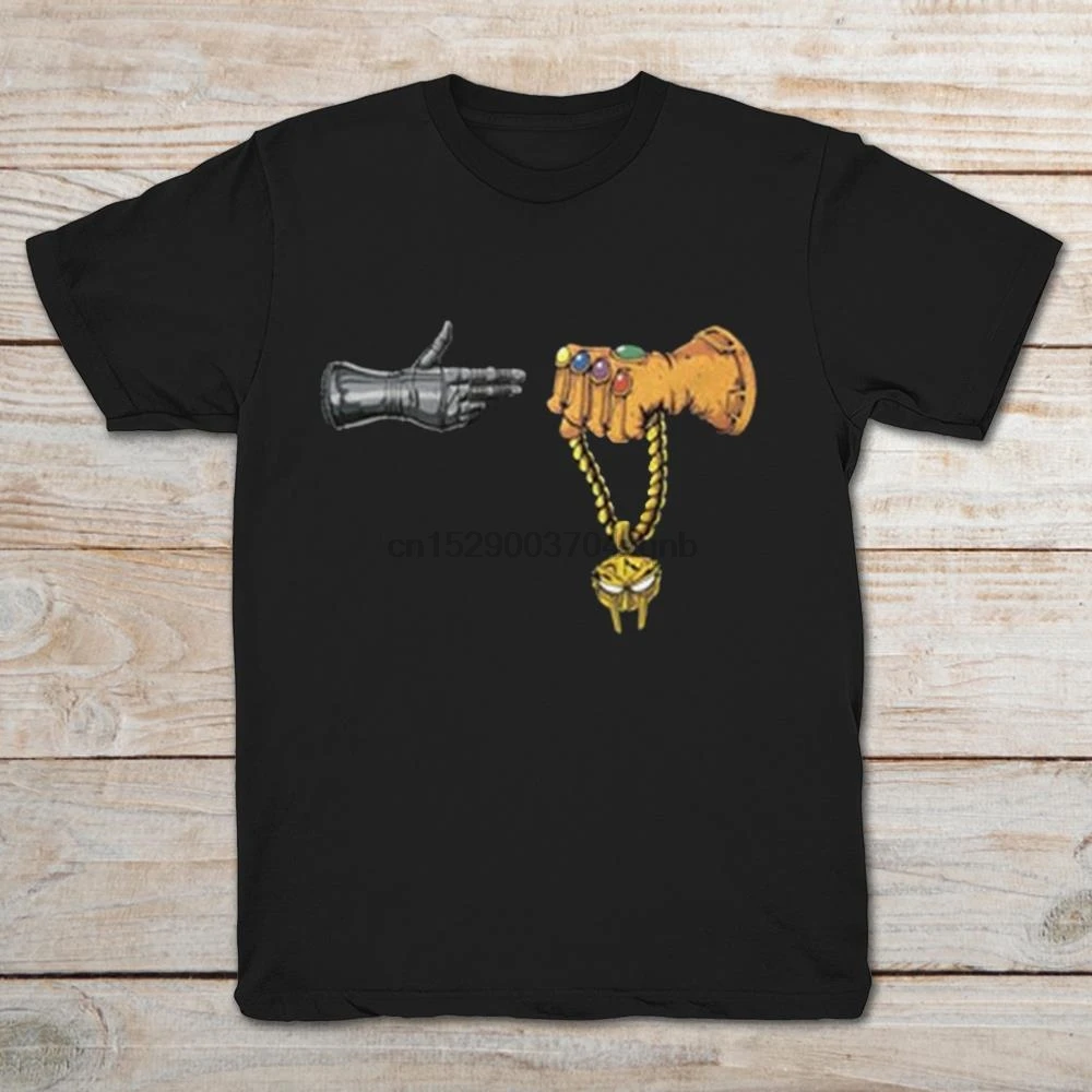 Брендовая футболка Rtj Mf Doom Thanos Мужская с короткими рукавами | одежда