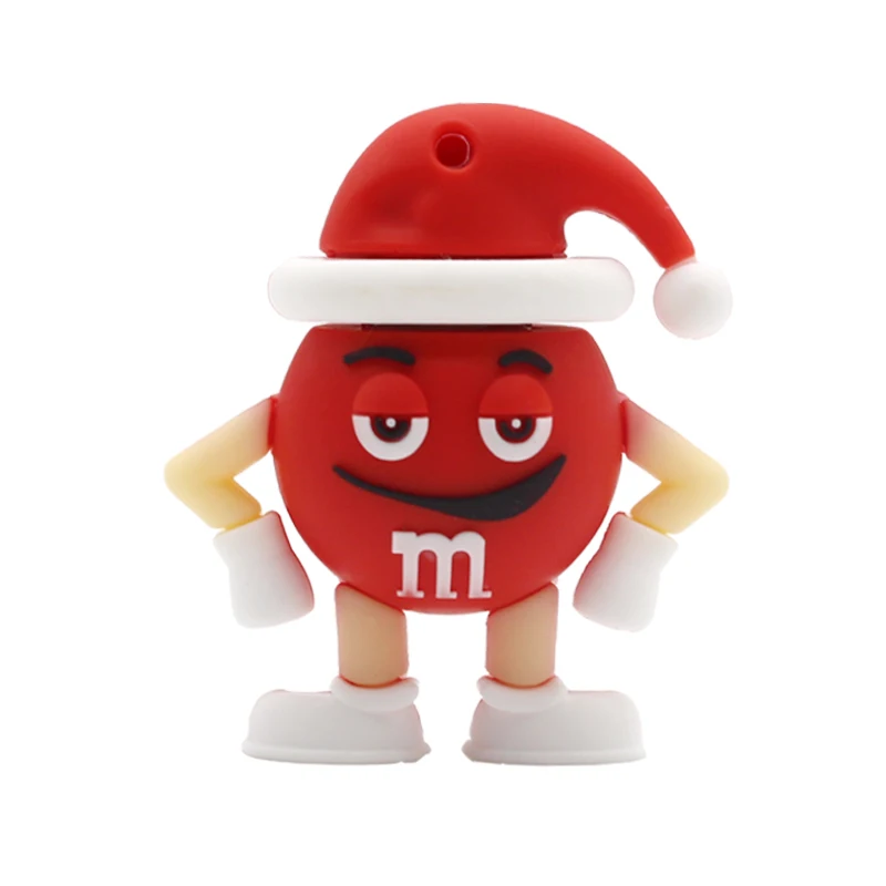 Мультипликационный Забавный шоколадный Боб мистер M& M's Memory Stick 8 ГБ 16 ГБ 32 ГБ 64 Гб креативный подарок U диск флэш-накопитель мини-флешка - Цвет: M1