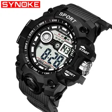 Часы наручные Synoke Мужские Цифровые, спортивные многофункциональные водонепроницаемые с большим экраном, для спорта на открытом воздухе