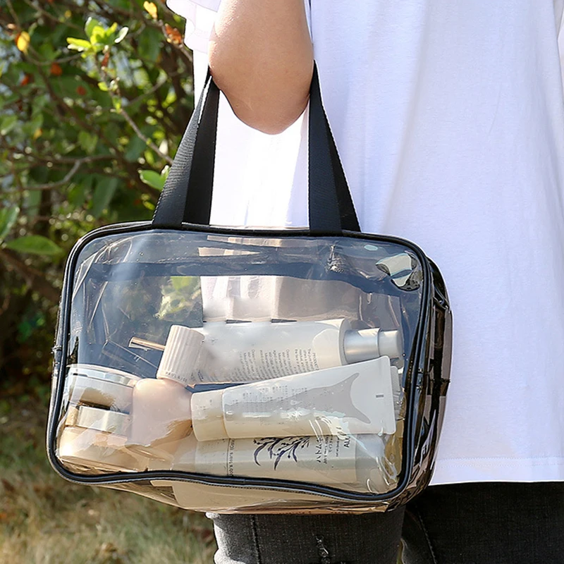 Portable Clear Makeup Bag Zipper 