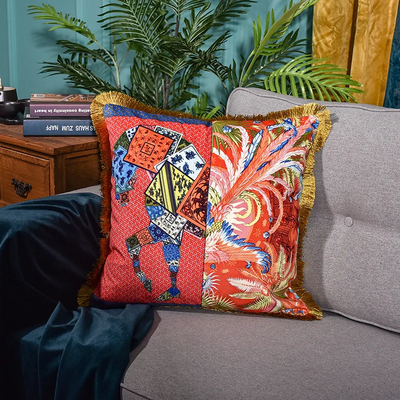 Европейский Роскошный Королевский Декор Cojines Decorativos Para Sof Наволочка Чехол для подушки высококачественный французский итальянский дизайн прочный - Цвет: 16