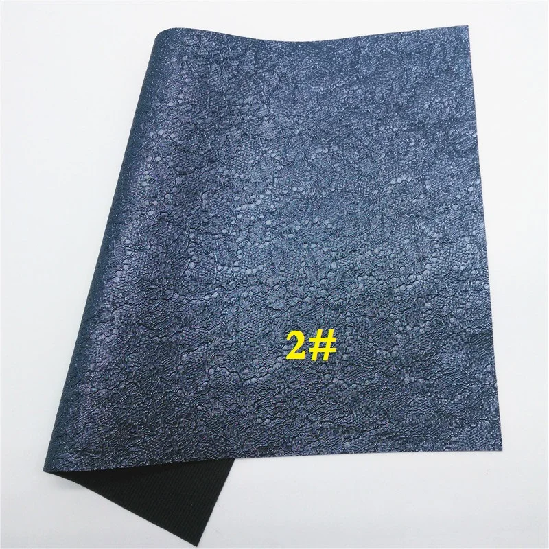2 Glitterwishcome 21X29 см A4 размер винил для бантов кружево тиснение искусственная ткань, синтетическая искусственная кожа листы для бантов, GM608A - Цвет: 2