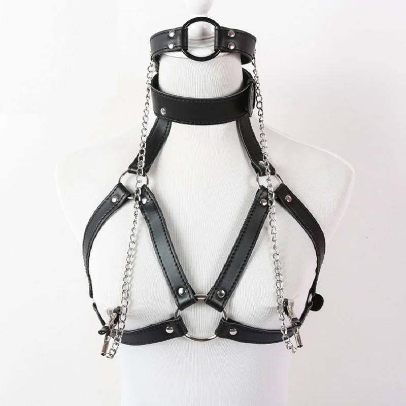 Pu Leder Bdsm Fesselset Bondage Dessous Goth Fetish Ausrüstung_voghion.com