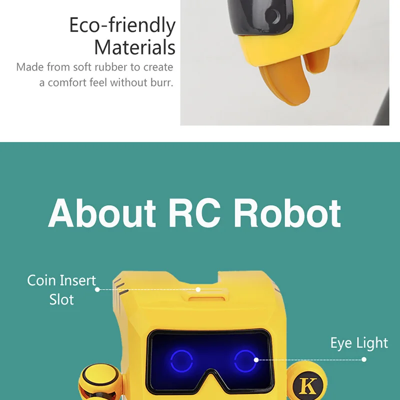 Jjrc R17 Cooskin круглый Интеллектуальный робот Программирование Интерактивная Поющая Танцующая монета банка для раннего ребенка развивающая игрушка