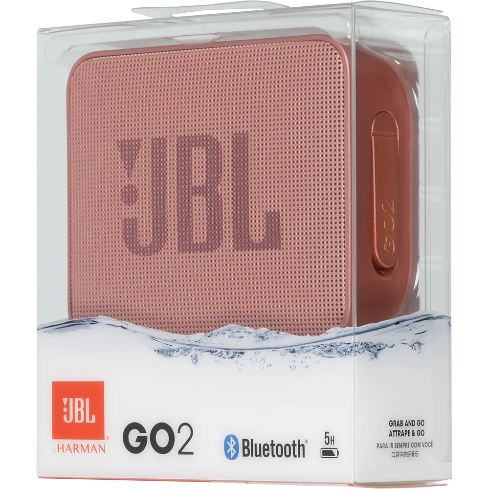 Колонка порт. JBL GO 2 коричневый 3W 1.0 BT/3.5Jack 730mAh(JBLGO2CINNAMON