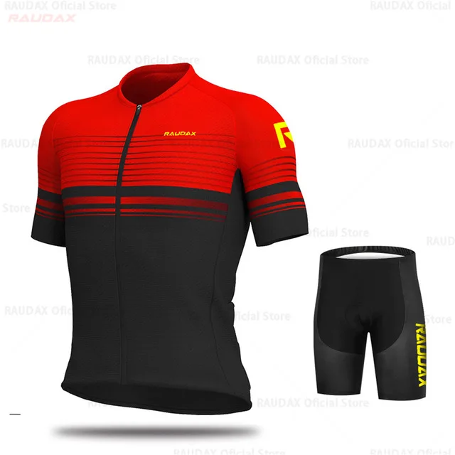 Командная летняя футболка с коротким рукавом, комплект Джерси для велоспорта, одежда для велоспорта, дышащая одежда для горного велосипеда, набор мужских велосипедных шорт - Цвет: cycling jersey set10