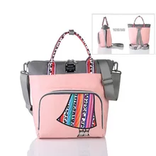 Mochila De moda femenina para mamá, bolso de maternidad que cambia de viaje, pañales para mujer, paquetes de hombro, bolsas de pañales para bebé