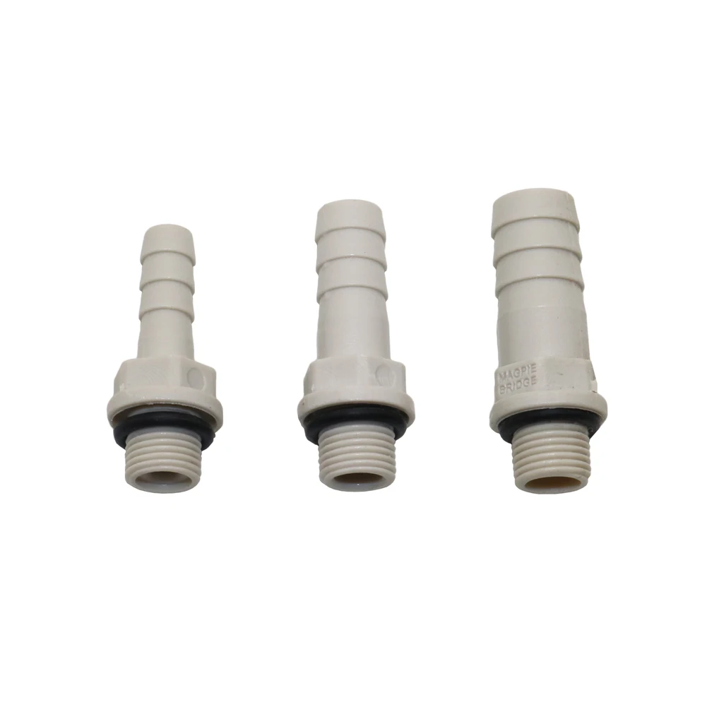 Pipe fitting Hose pipe fitting Plastic Straight Hose Pipe Fittings 1/8" Male Thread to 6mm 8mm 10mm Straight Connector Barbed Coupling Pneumatic Pipe Fittings
