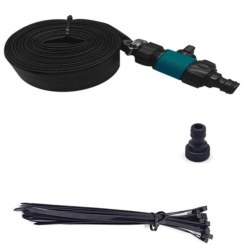 

Trampoline Sprinkler-12M Sprinkler Hose Trampoline Water Park Sprinkler Suitable for Hot Summer (Black)