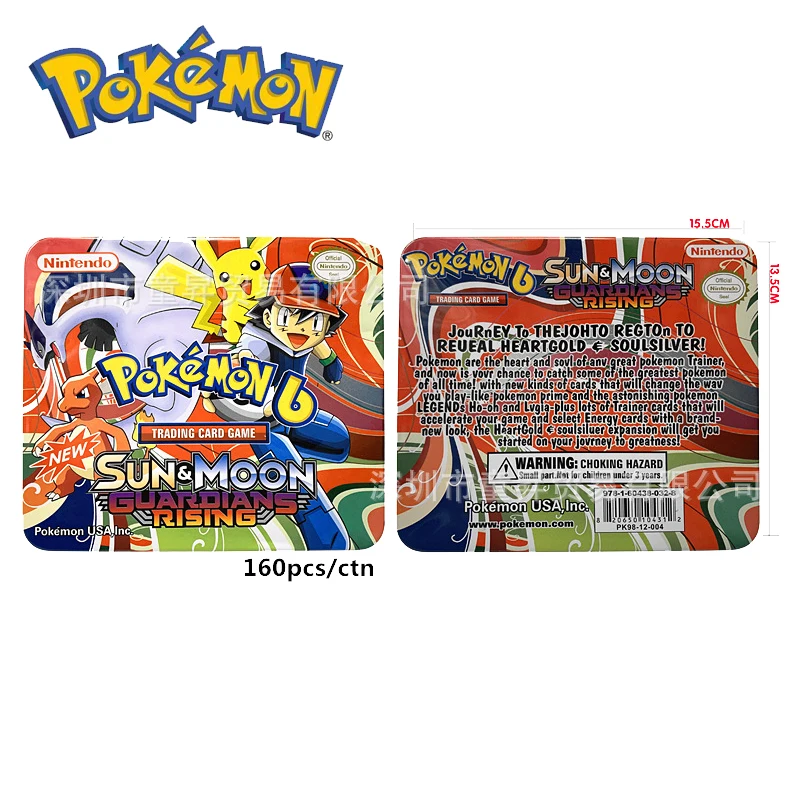 Pokemon fer boîte carte couverture carte 3D Version soleil & lune ULTRA prisme bataille carte à collectionner cadeau de noël enfants jouet