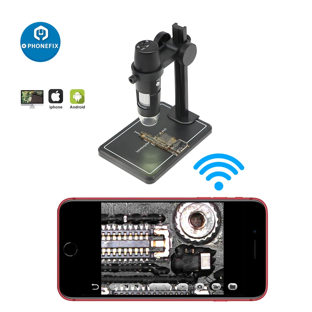 Usb Digital Microscope 1000x 8 Led Adjustable Stand Microscope