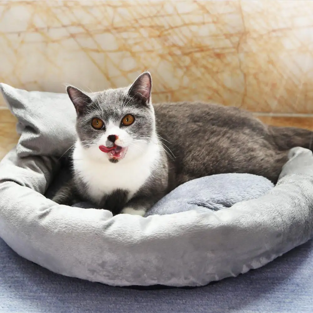  Cat Litter Cat Bed Plus Arctic Velvet Soft Cat Sleeping Pad Cat Soft Nest Cat Supplies Pet Four Sea