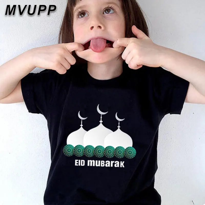 Летние модные черные футболки Одинаковая одежда для мамы и дочки с принтом всей