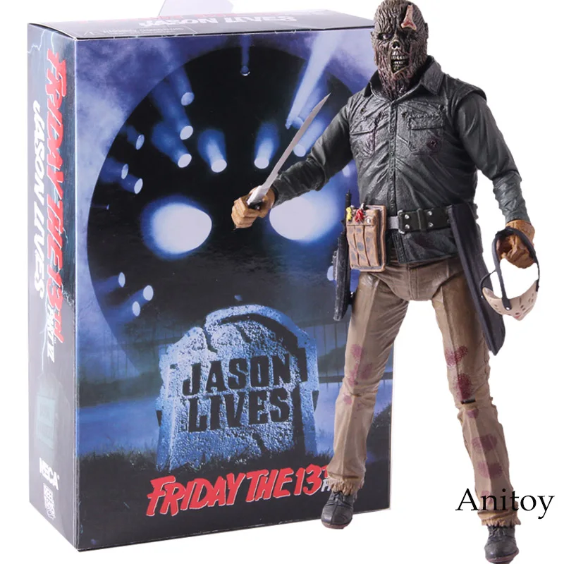 NECA Friday the 13th Jason Voorhees фигурка 2009 Делюкс издание ПВХ Ужасы коллекционные вещи модель игрушки - Цвет: C with retail box