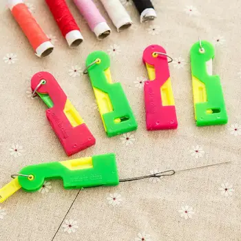 

5Pcs Automatic Needle Threader Thread Helpful Elderly Guide Threader Sewing Easy Device Tool Home Sewing Accessory
