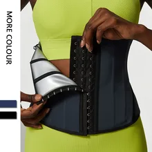 

Waist Trainer Silver Coating Women Body Shaper Slimming Belt Croset Tummy Control Sexy Weight Loss Workout Shapewear