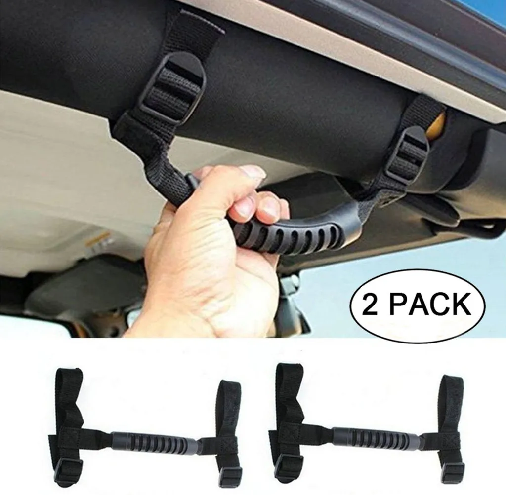 `2X Universal Roll Bar Cages Grab Handle Hold For UTV Jeep Wrangler YJ