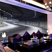 Пользовательские печатные обои 3d гостиная спальня водонепроницаемые настенные фрески стерео туннельные обои для стен 3 d Papel де parede