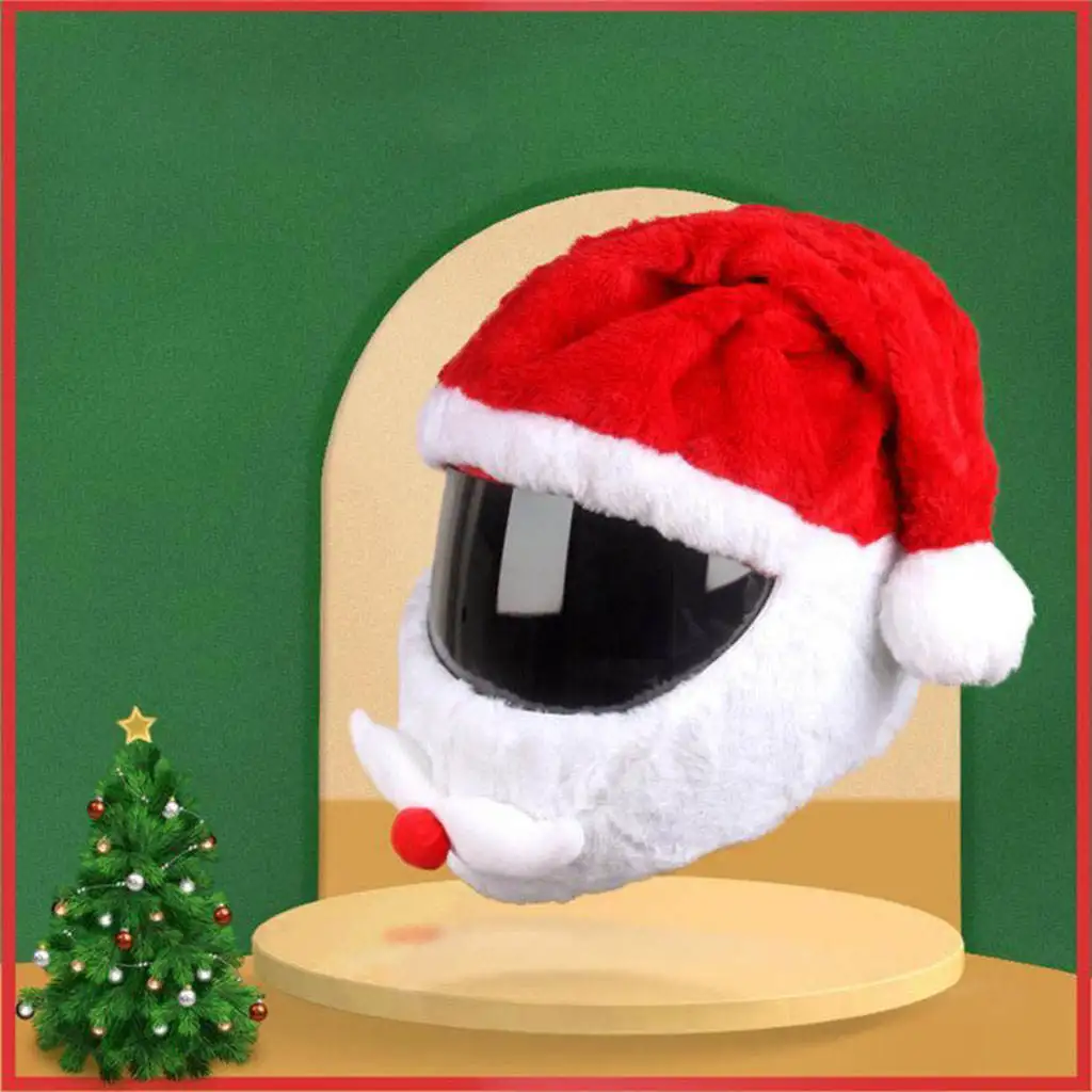 Christmas Full Cover Motorcycle Christmas Santa Claus Plush