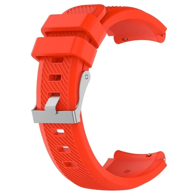 Ремешок для часов Ticwatch Pro S2 E2 samsung gear S3 huawei GT Honor Watch волшебный браслет 22 мм Силикон Спортивный Браслет ремень для мужчин и женщин - Цвет ремешка: Red