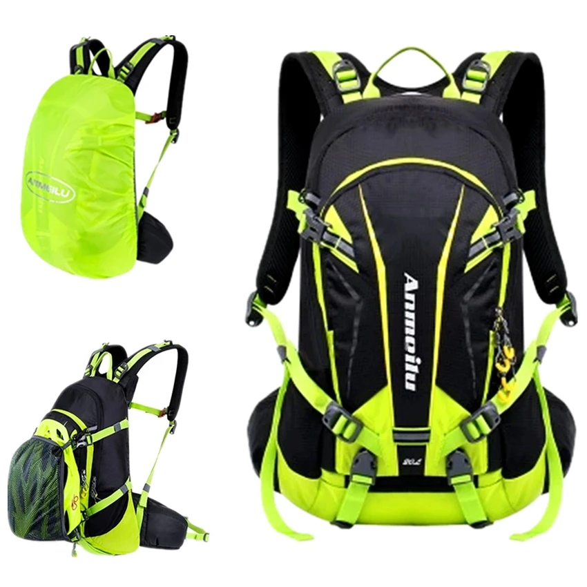 Cycling Backpack 20l With Water Bag Rain Cover Waterproof Rucksack Mtb