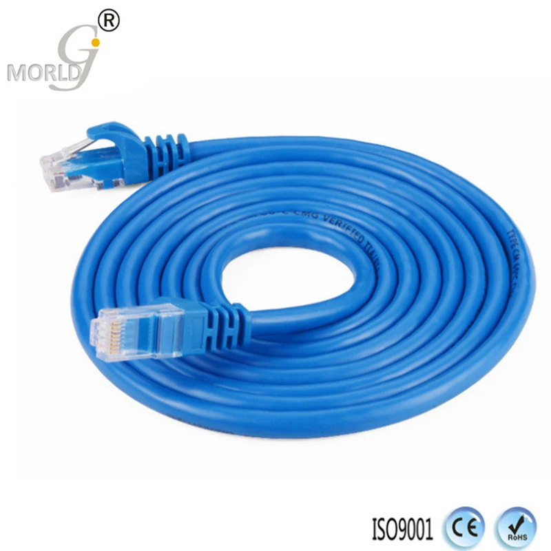Футов футов 5 Лидер продаж CAT5E UTP синий круглый кабель кабели Ethernet Сетевой провод