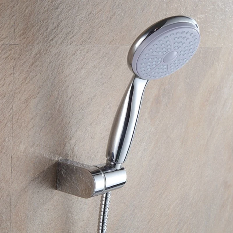 

1Pcs ABS Swivel Handheld Shower Seat with Shower Hose Connector Round Chrome Polished Hook
