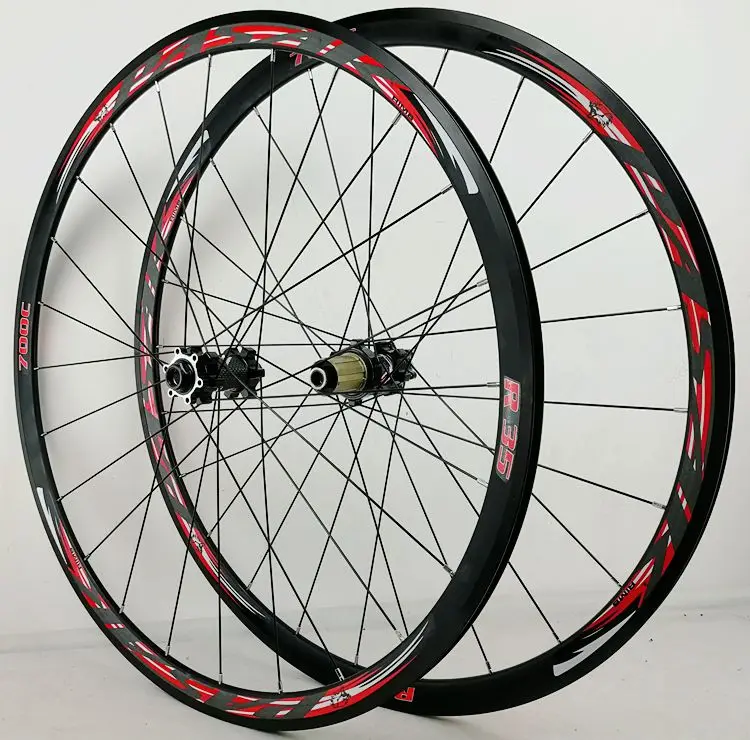 Pasak 700c Road Bike Wheelset 30mm Rim 24 Holes Disc Rim V Brake Thru Axle 15*100mm 12*142mm Quick Release 9*100mm 9*135mm