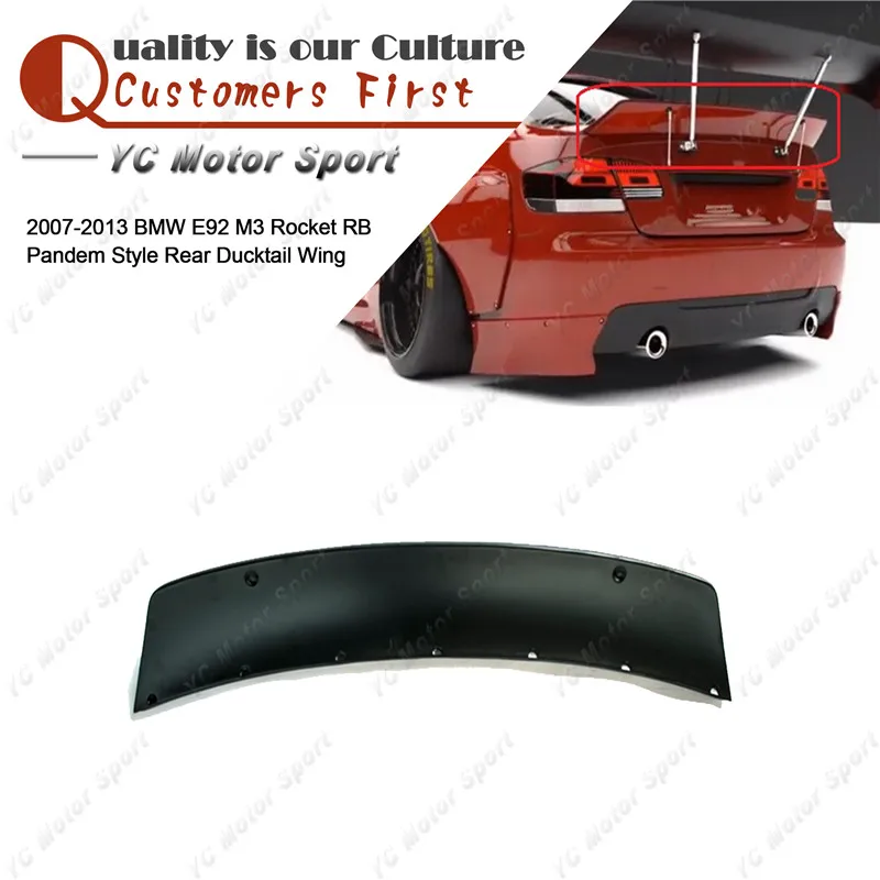 

Car Accessories FRP Fiber Glass PD Style Rear Ducktail Wing Fit For 2007-2013 E92 M3 RB Trunk Spoiler Wing