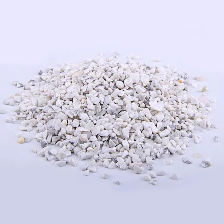 Howlite 50 г 3-4 мм натуральный Howlite Turquois тигровый глаз lapis полированный кристалл кварца гравий образец натуральные камни, минералы аквариум diy - Цвет: Howlite