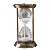 Песочные часы для дома и офиса, инструмент для кухни, подарок для ванной, многофункциональное украшение для рабочего стола, песочные часы, металлический таймер, ремесленные украшения