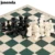 Jusenda Chess Set 32 Деревянные Шахматные Фигуры С Доской 77/97 мм Классический Ajedrez Профессиональная Портативная Дорожная Игра Для Детей Взрослая Игрушка