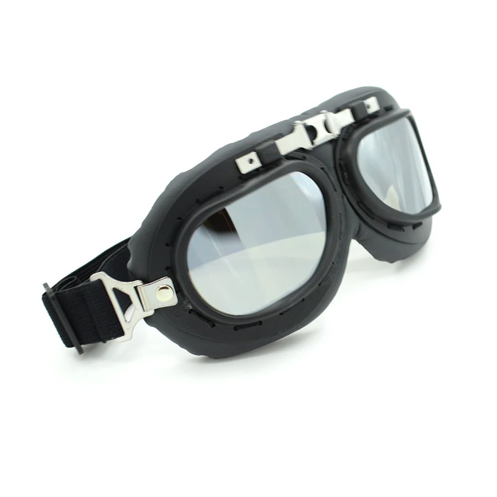 

2020 Retro Motorcycle Cafe Racer Glasses Goggles fit for ATV Bike Pilot Steampunk Sunglasses with Half or Open Face Helmets