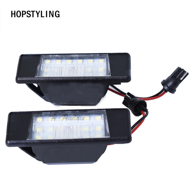 2шт 18smd автомобильный Стайлинг Ошибка Бесплатный светодиодный свет номерного знака для Nissan Juke Versa NV200 X-прицеп задний фонарь лампы цифровой панели
