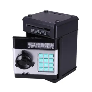 

Electronic piggy bank ATM code money box cash coin piggy bank teller E65D