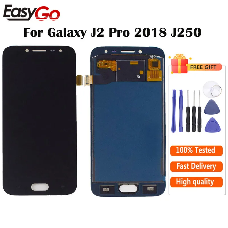 ЖК дисплей и сенсорный датчик в сборе для Samsung Galaxy J2 Pro 2018 J250 J250F J250H J250M|Экраны