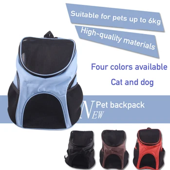 

Pet Supplies Backpack Oxford Grid Breathable Dog Backpack Outdoor Travel Cat Bag Dogs Out Portable Backpack
