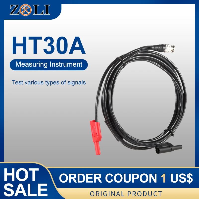 Hantek HT30A Oscilloscope sondes Auto Test câble double tête adaptateur câble Test conduit 3M professionnel multifonctionnel automobile