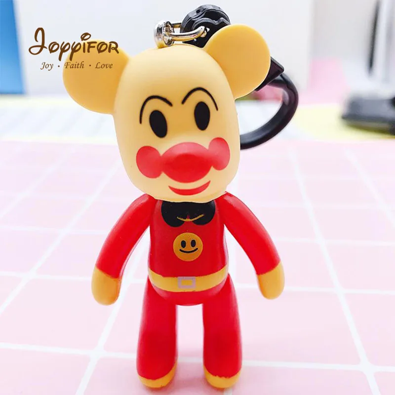 Joyifor Bearbricklys брелок с героями мультфильмов классические фигурки медведь автомобильный брелок Симпатичная детская Мишка сумка кулоны-куклы модель детского подарка - Цвет: Белый