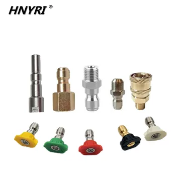 

HNYRI 1Pcs G1/4" Connect Fitting Adapter Foam Bottle Washer gun Nozzles Quick Release Plug for Italian Nilfisk/KEW/ALTO WAP CALM