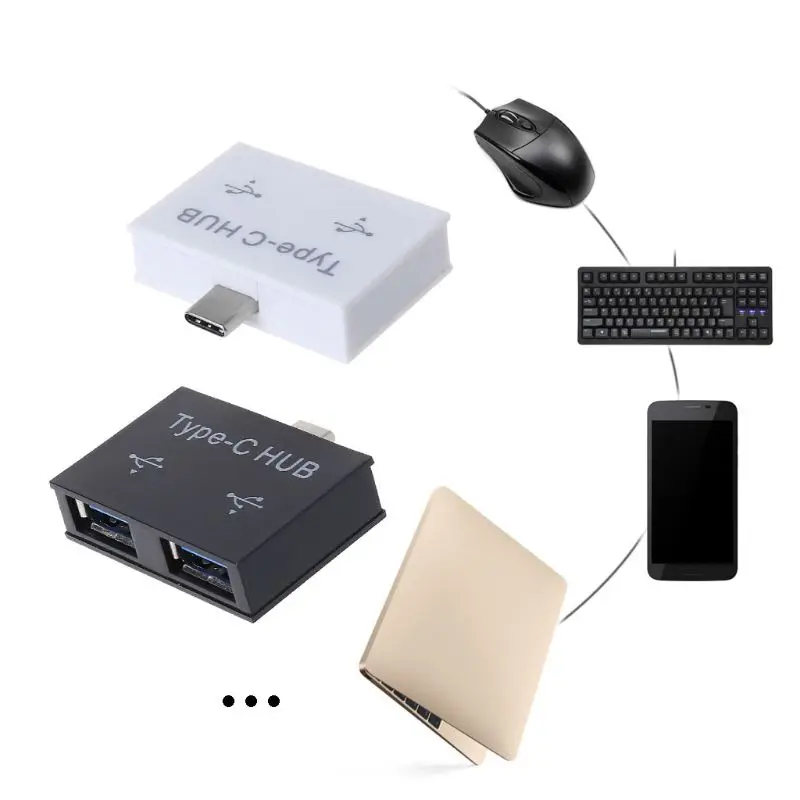 Подходит для мобильных ПК PC type-c к usb-хаб расширитель концентратор otg адаптер сплиттер