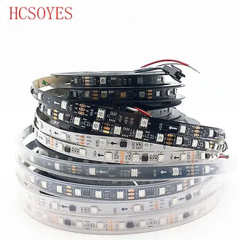 

WS2811 5m 30/60leds/m 5050 SMD RGB Strip AddressableLed Pixels External 1 ic control 3 Leds 5m/roll 16.5ft DC12V